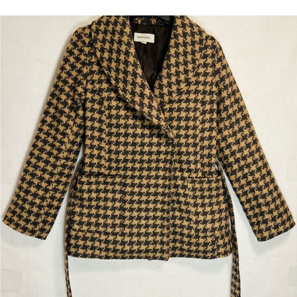 Merona Houndstooth Coat - Picture 2 of 7